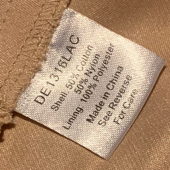 Devlin Lace Bustier Tan Strapless Cocktail Dress M - Picture 5 of 7